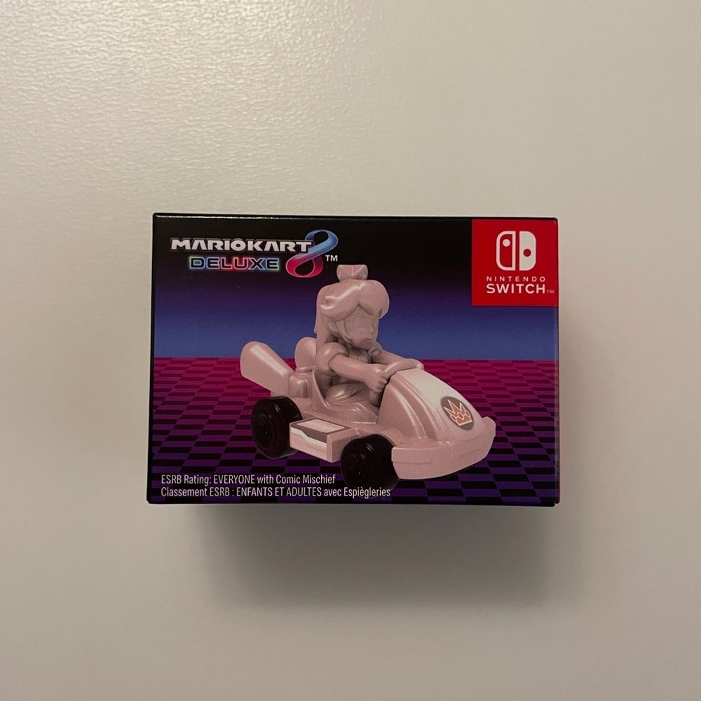 NEW McDonald's 2024 Pink Gold Peach Mario Kart Nintendo switch deluxe toy